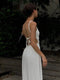 Elegant Hollowed Backless Slip Dress