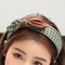 Bow Houndstooth Printed Hair Band