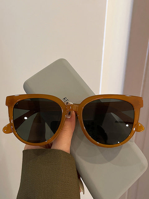 Korean Style Teal Lenses Sunglasses
