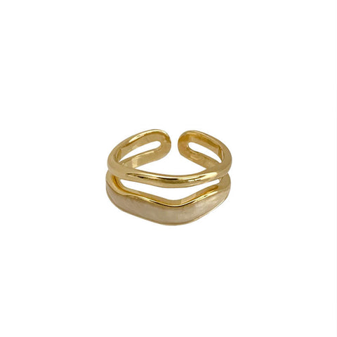 Irregular Shaped Vintage Metal Ring