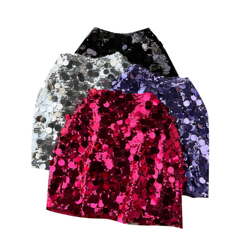 Chic Shiny Sequin Hip-wrapping Skirt