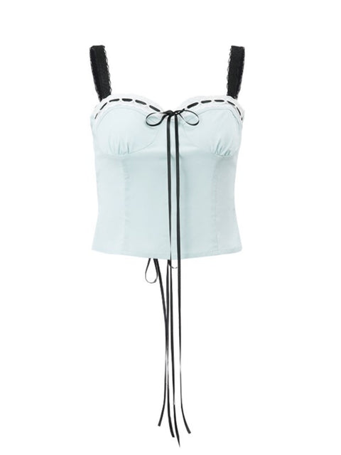 French Style Bow-tie Backless Camisole