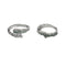 Mint Irregular Design Textured Ring