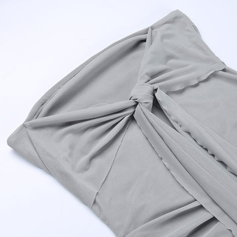 Irregular Design Wrapped Strap Dress