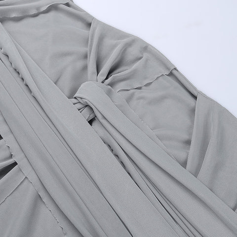 Irregular Design Wrapped Strap Dress