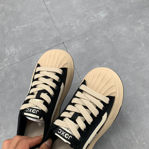 Retro Shell-toe Lace-Up Board Shoes