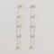Simple Design Rhinestone Tassel Earrings
