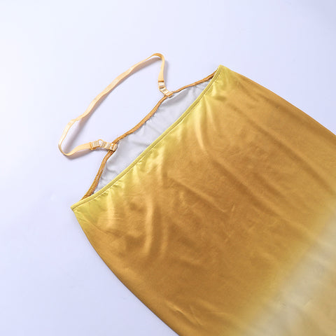 Gradient Color Camisole&Skirt 2Pcs