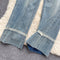 Vintage Distressed Wide-leg Jeans