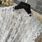 Stand Collar Hollowed Embroidered Dress