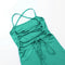 Chic Lace-up Backless Halter Dress