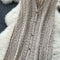 V-neck Crochet Sleeveless Long Cardigan