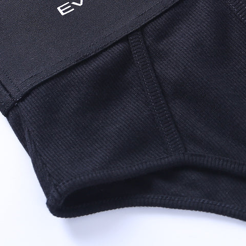 Simple Design High-cut Knitted Sports Pants