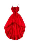 Irregular Design Ruffled Trim Slip Dress