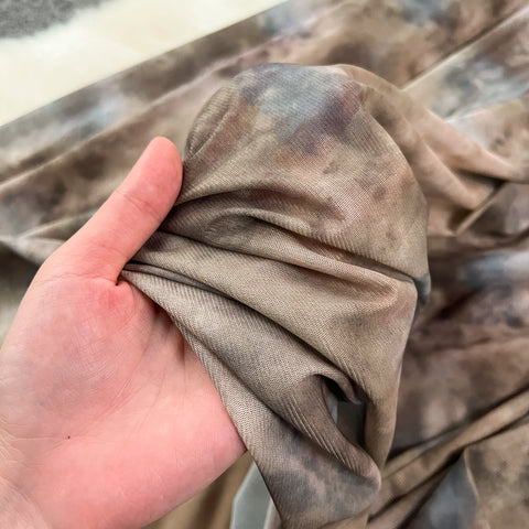 Hollowed Camisole&Skirt Tie-dye 2Pcs