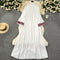Ethnic Printed Cardigan&Vest Dress 2Pcs