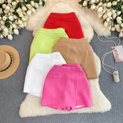Candy Color Anti-skidding Suit Skirt Pants