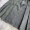 Short Shirt&Pleated Skirt Denim 2Pcs