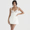 Lace V-neck White Slip Dress