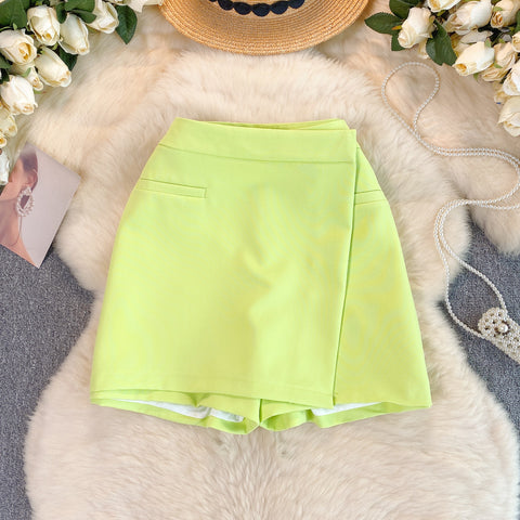 Candy Color Anti-skidding Suit Skirt Pants