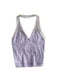 Chic Sequined Layer Halter Camisole