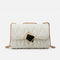 Square Buckle Pleated Square Bag