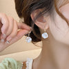 Unique Design Camellia Flower Earrings