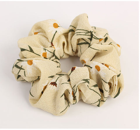 Mori Floral Printed Chiffon Hair Ties