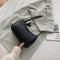 Korean Style Solid Color Underarm Bag
