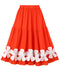 3d Floral One-piece Swimwear&Skirt 2Pcs
