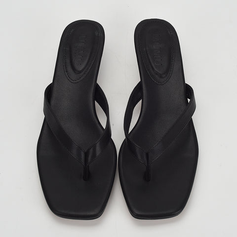 Square Toe Flip-Flop Sandals