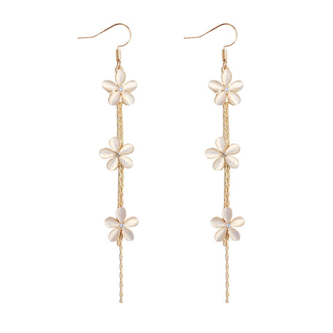 Flower-fringed Earrings