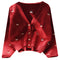 Cherry Pattern Embroidered Knitted Cardigan