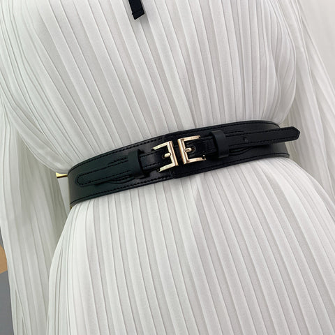Copy of Pearly Elastic Belt With A Tight Buckle
