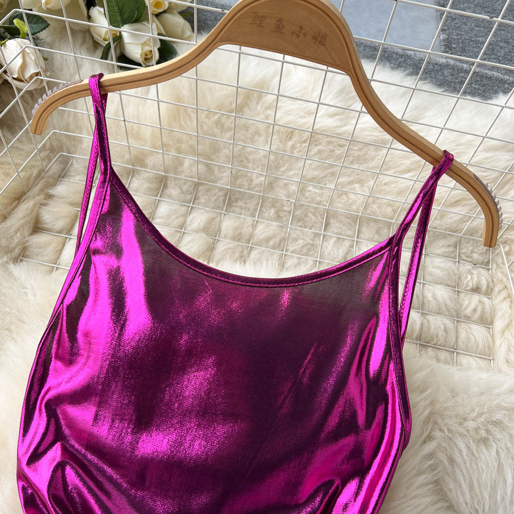 Graceful Drift Backless Slip Dress