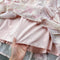 Sweet Irregular Design Pink Floral Dress