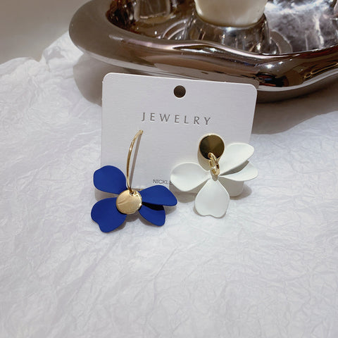 Klein Blue Flower Earrings