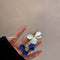 Klein Blue Flower Earrings