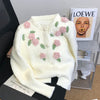 Early Spring Embroidery Knitted Cardigan