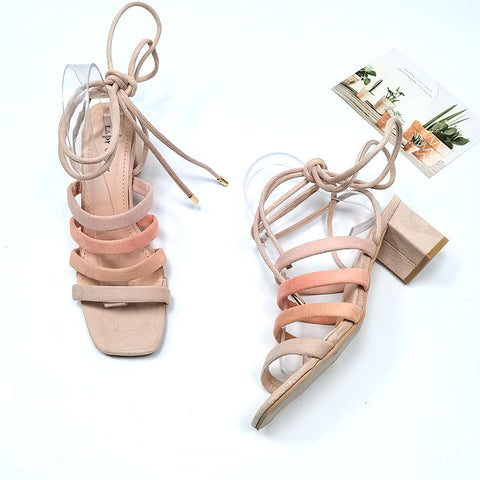 High Heeled Strappy Sandals