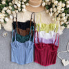 Slim-fit Solid Color Lace Camisole