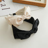 Solid Color Big Bow Knotted Hairbands