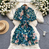 Niche Crochet Embroidery Floral Dress