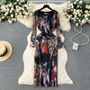 Round Neck Floral Printed Dress