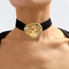 Metallic Velvet Necklace&Bracelet&Earrings