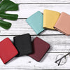 Engraved Letters Solid Color Wallet