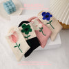 3d Floral Crochet Mid-calf Socks