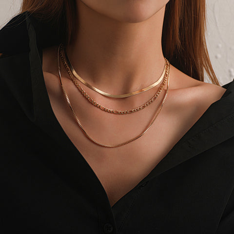 Punk Exaggerated Layered Alloy Necklace