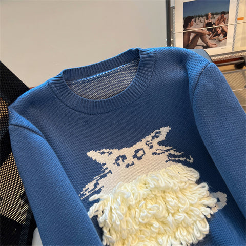 Cute 3d Kitty Soft Sweater