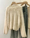 Niche Furry Fringed Thermal Sweater